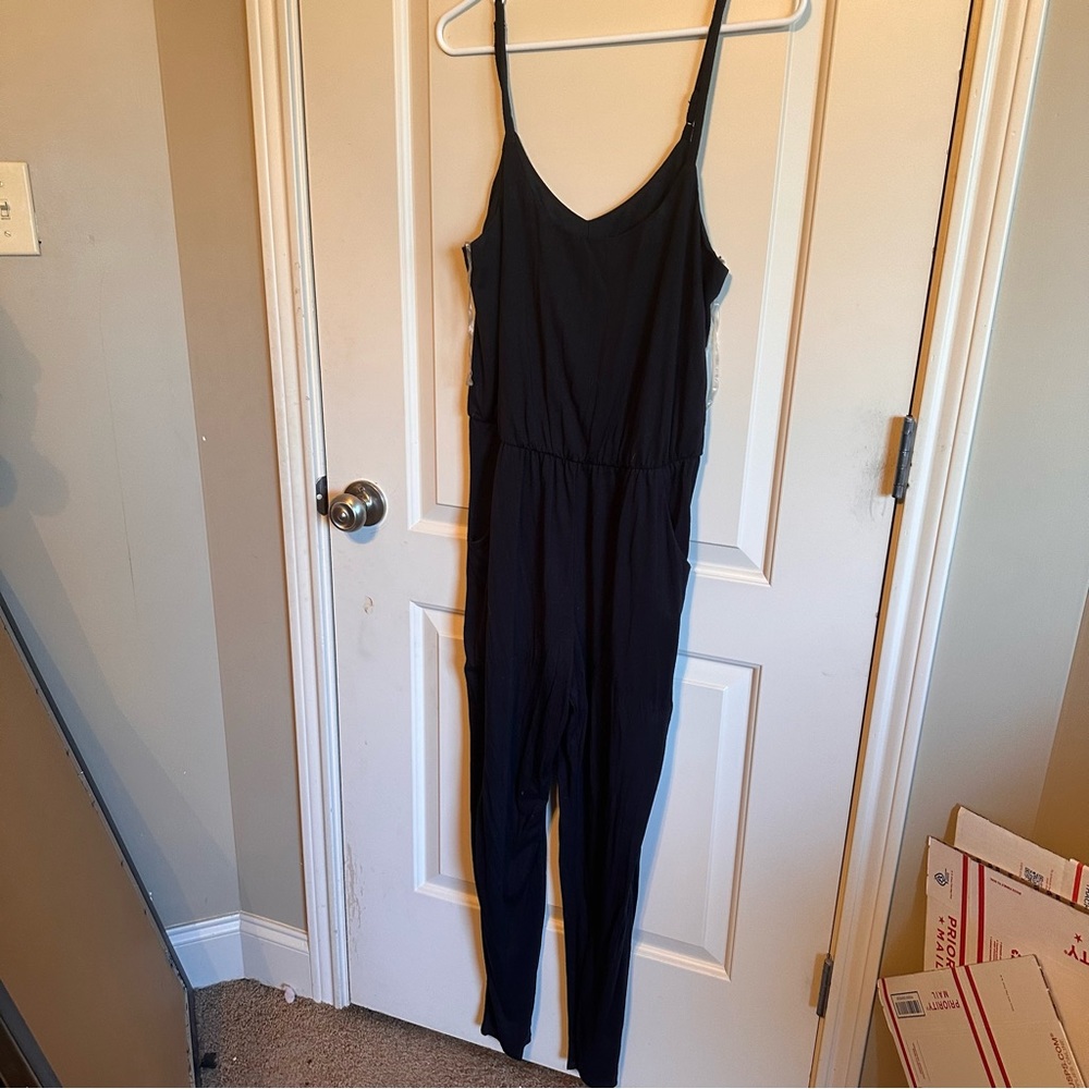 Xhilaration size L black bodysuit with spaghetti straps